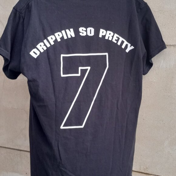 "Drippin so Pretty 7" Black T-Shirt (M)100% Cotton - Picture 8 of 16